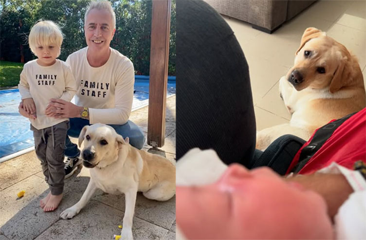 Marley mostró cómo su perro Bailey cuida a sus hijos: «Lo amamos»