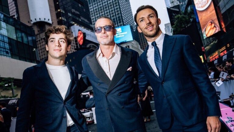 Video: el encuentro entre Franco Colapinto y Brad Pitt en el estreno de «F1: La película»