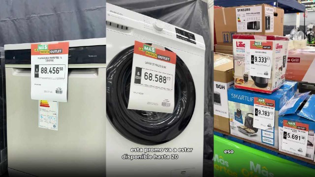 Outlet de electrodomésticos: supermercado liquida en Buenos Aires y otras 5 provincias