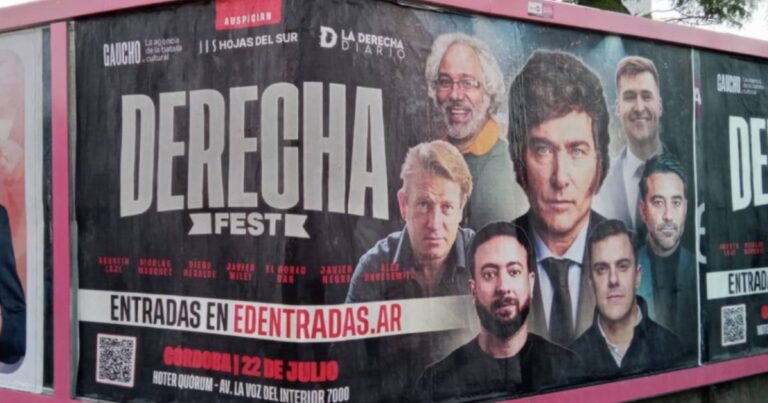 La Derecha Fest. Javier Milei encabeza un festival reaccionario
