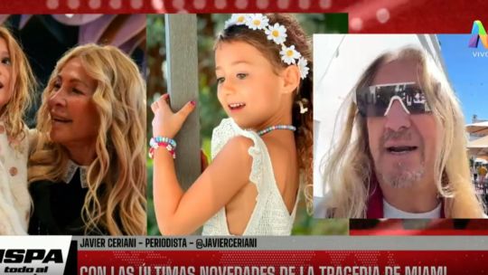 Javier Ceriani, periodista, aseguró que «lamentablemente es normal un choque de botes en Miami» tras la muerte de Mila Yankelevich