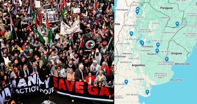 Argentina se moviliza este sábado contra el genocidio en Gaza